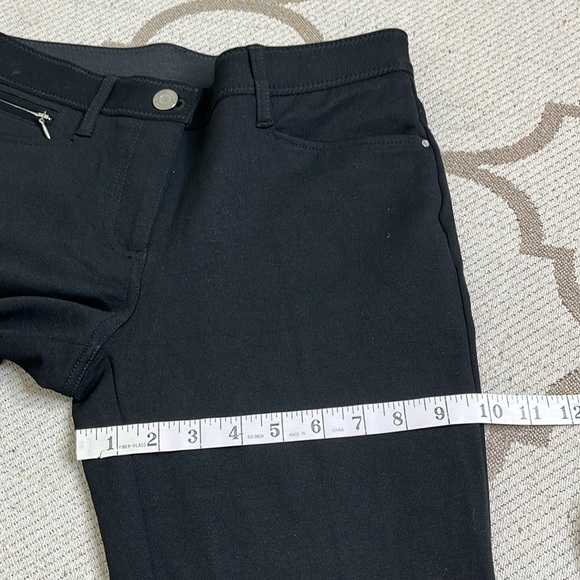 Chico's Ponte knit So Slimming Jeggings Black Solid Stretch Pants, Size 2 short - Picture 6 of 14